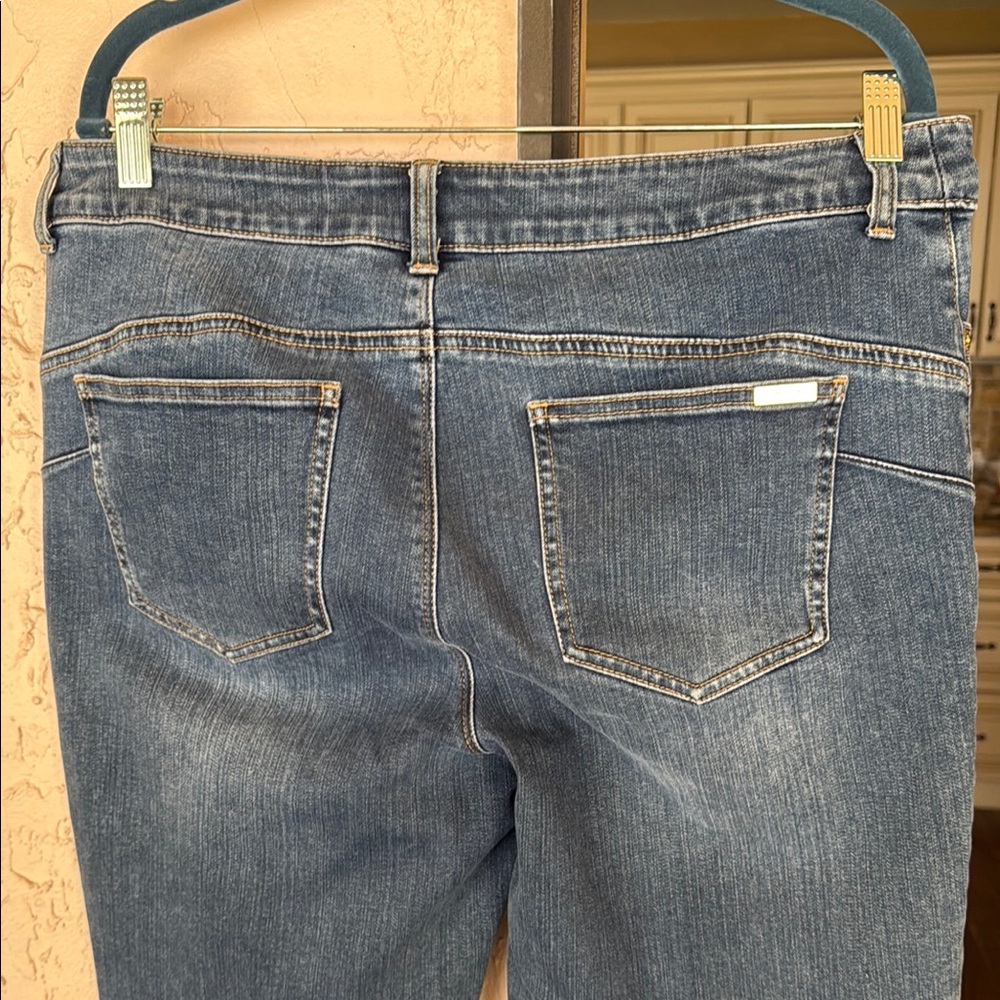 Chico's Blue Boot Cut Jeans with Classic Denim Style - Picture 4 of 9